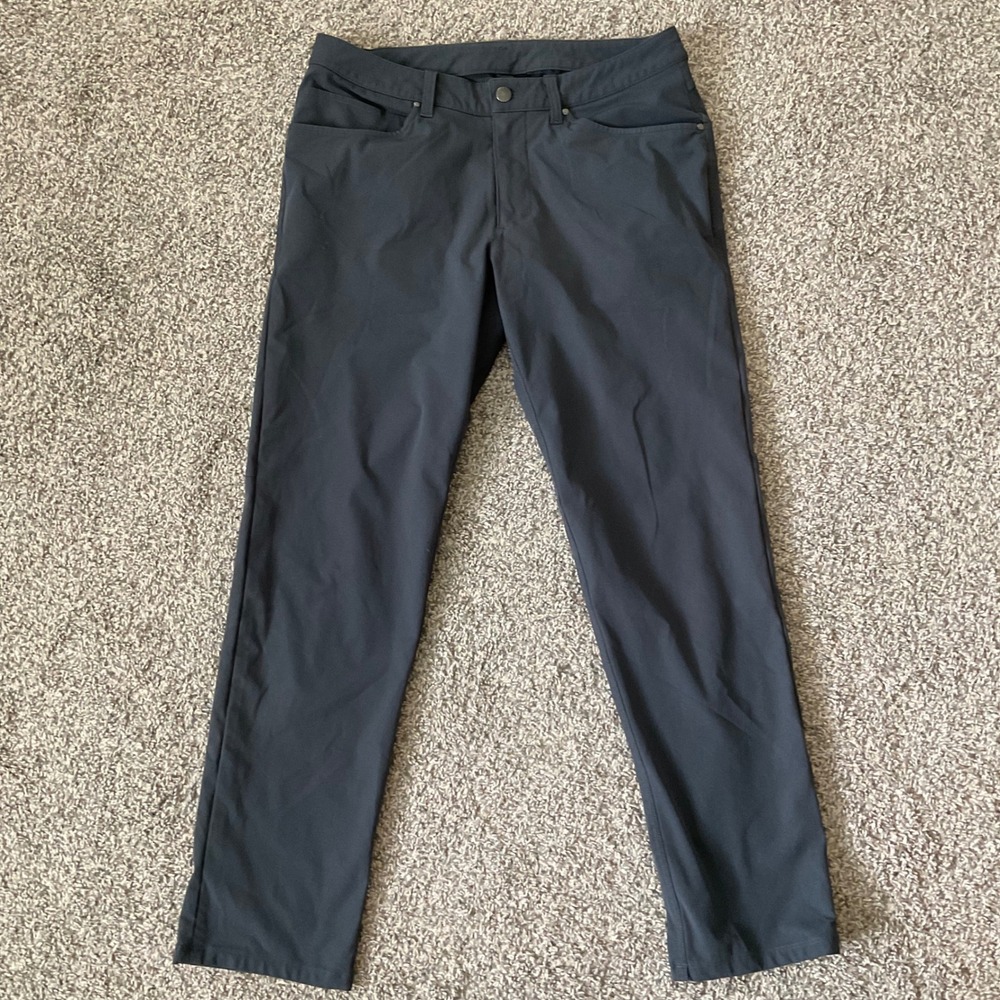 Lululemon Men ABC Classic-Fit 5-Pocket Pant 32 Dark Charcoal Grey